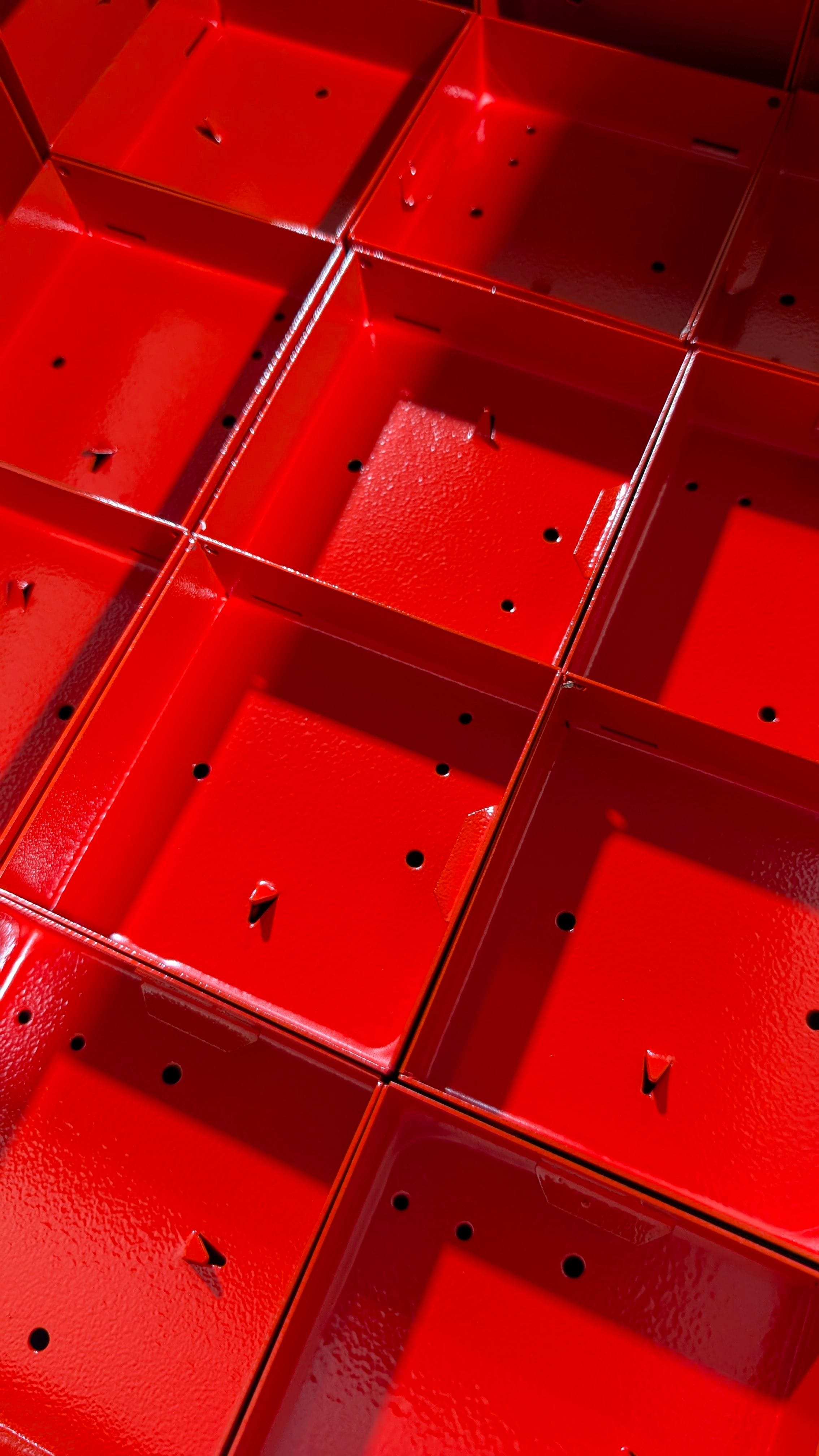 Порошковая покраска в красный пожарный цвет RAL3020 в Контон